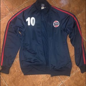 Mens Vintage England Soccer Jacket